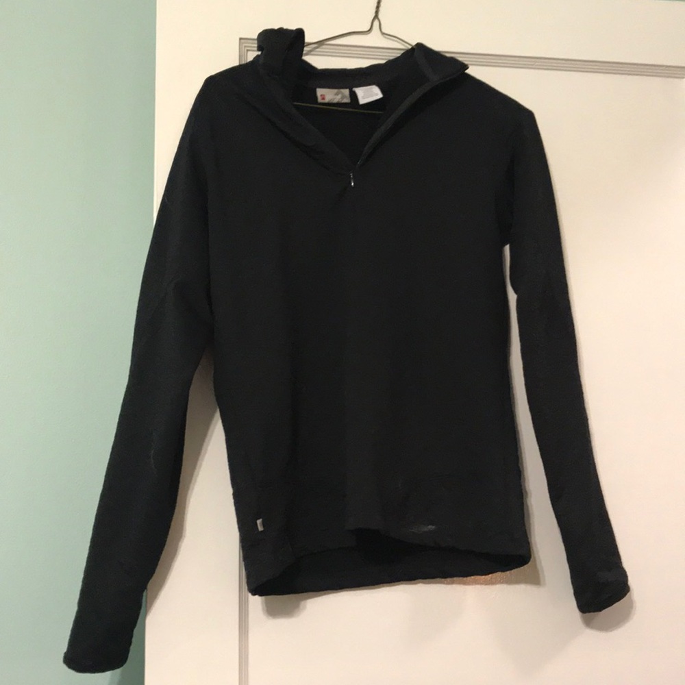 Black activewear pullover
